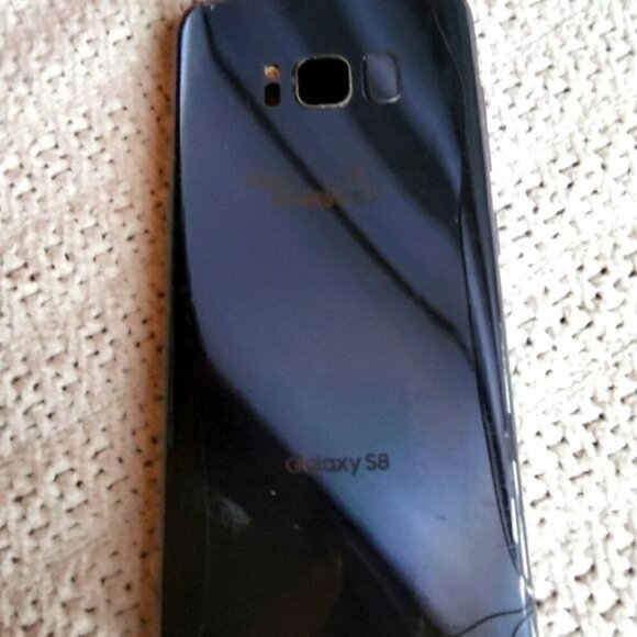 Samsung Galaxy S8 Black Phone - Unlocked, Working, Needs Screen Replaced or Not - Picture 1 of 5